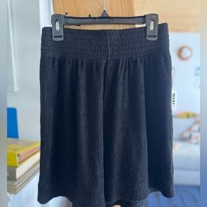 Simon Miller black terry shorts (s-m?)